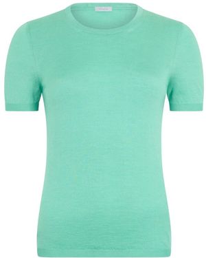 Malo Kurzarm-Strickpullover - Grün
