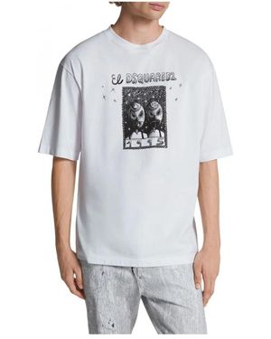 DSquared² Casual Baumwoll T-Shirt - Grau