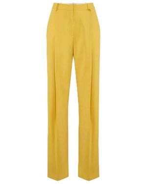 Elisabetta Franchi Wide Trousers - Yellow