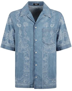 Versace Denim Shirts - Blu