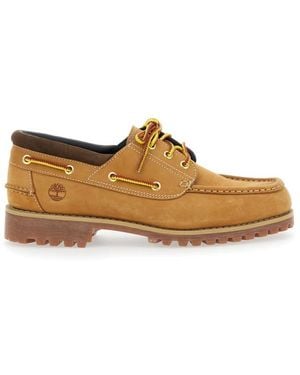 Timberland Lederloafer Mit Kontrastierenden Nähten - Braun