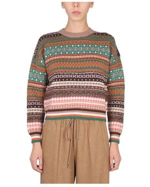 Ballantyne Crossneck Rippkragen - Braun