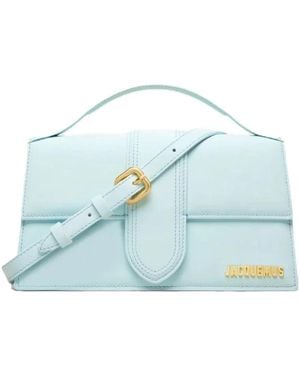 Jacquemus Schicke Lederklappentasche Für Frauen - Blau