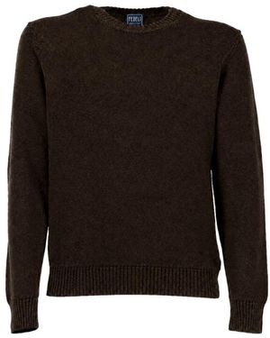 Fedeli Round-Neck Knitwear - Negro