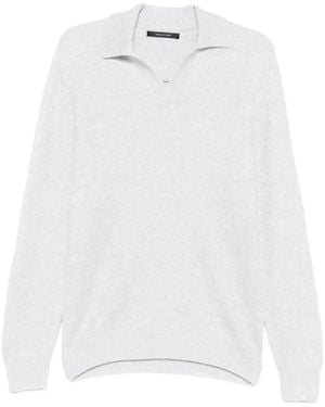 Tagliatore V-Neck Knitwear - White