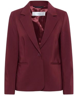 Inwear Jassen ,Rood ,Katoen Zella Classic Short Blazer - Paars