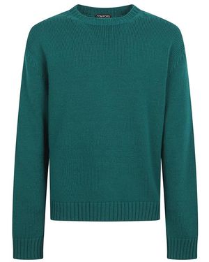 Tom Ford Rundhals-Pullover - Grün