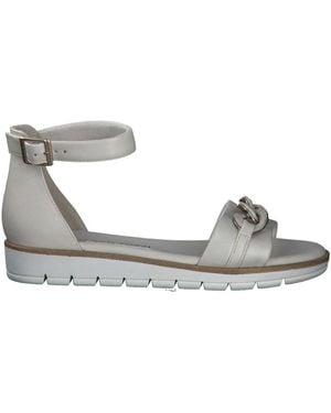 Marco Tozzi Flat Sandals - Metallic