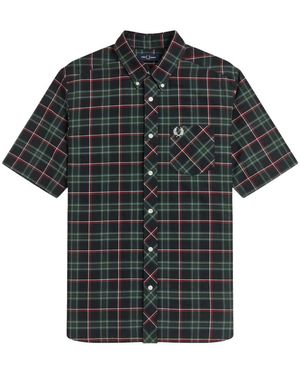 Fred Perry Short Sleeve Shirts - Nero