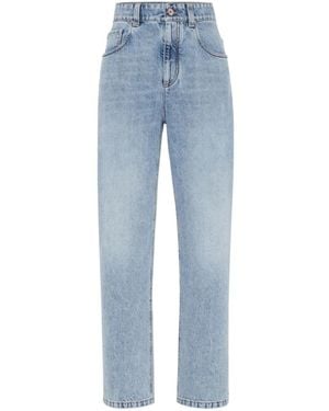 Brunello Cucinelli Straight Jeans - Blu