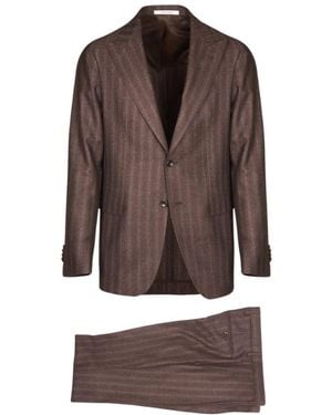 Tagliatore Single Breasted Suits - Marrone