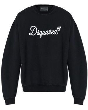 DSquared² Sweatshirt Met Geborduurd Logo - Blauw