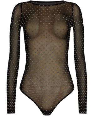 Wolford Shimmer Dots String Bodysuit - Bruin