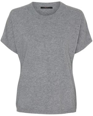 Btfcph Truien & Vesten ,Grijs ,Wol Fijngebreid T-Shirt Met Ronde Hals