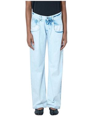Maison Margiela Boyfriend Denim Broeken - Blauw