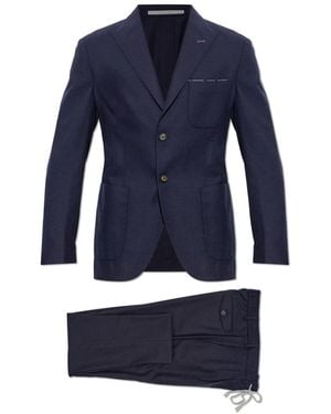 Eleventy Single Breasted Suits - Blu