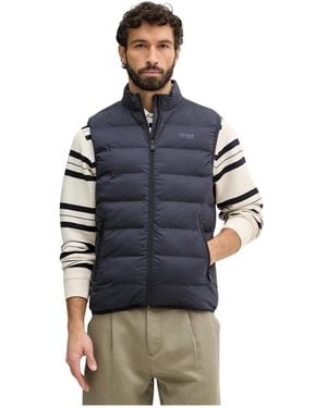 Guess Gewatteerd Vest - Blauw