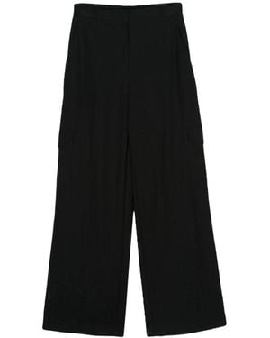 Harris Wharf London Wide Trousers - Black