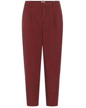 Kaffe Broeken ,Rood ,Geknipte Broek