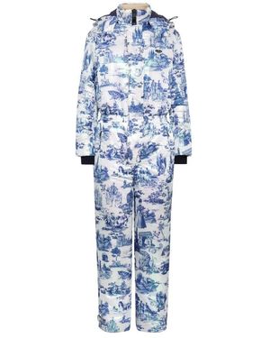Philipp Plein Ski Jumpsuit En Plein Air - Blauw