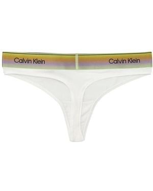 Calvin Klein Ondergoed ,Wit ,Katoen Modern Cotton Thong