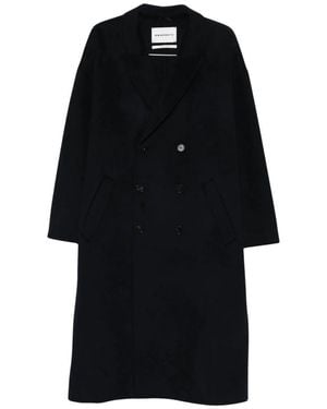 Amaranto Double-Breasted Coats - Black