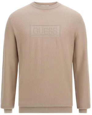 Guess Round-Neck Knitwear - Marrone