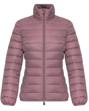 EA7 Isolierte Jacke Mit Logo - Lila