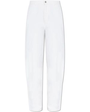Lemaire Loose Fit Jeans - White
