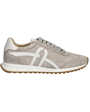 Furla Schoenen ,Grijs ,Leer Retro Sneaker