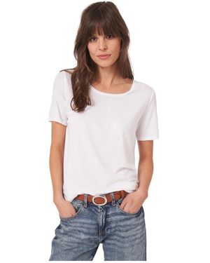 Repeat Cashmere Basic T-Shirt - Weiß