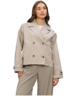 SELECTED Slfnew Cilo Kurzer Trenchcoat - Natur