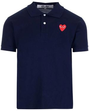 COMME DES GARÇONS PLAY Polo Shirts - Blue