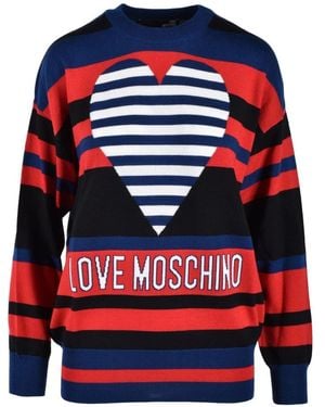 Love Moschino Round-Neck Knitwear - Azul