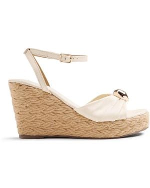 Gioseppo Schoenen ,Leer Soudan Wedge - Wit