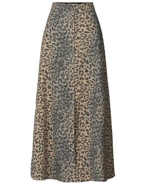 Rabens Saloner Maxi Skirts - Multicolour