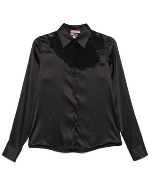 Ermanno Scervino Camisa De Manga Larga, Mujer, Talla - Negro