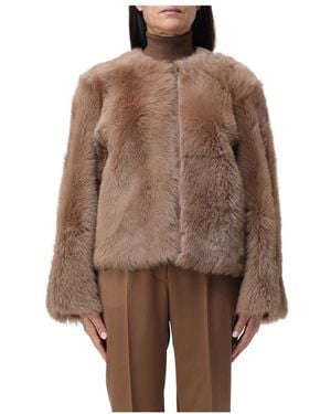 Kiton Faux Fur & Shearling Jackets - Brown