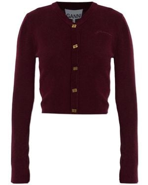 Ganni Cardigans - Red