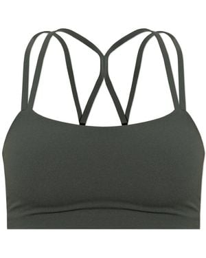 Nike Fitness ,Groen ,Polyester Zenvy Strappy Sportbeha - Zwart