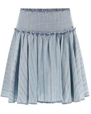 Guess Rokken ,Blauw ,Denim Denim Skirts