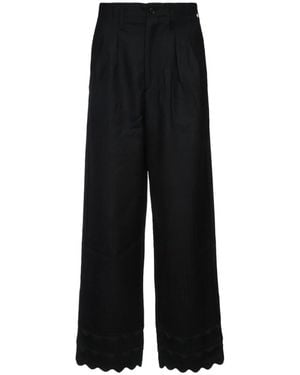 Bode Wide Trousers - Black