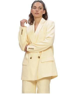 SELECTED Slfoversized Marlie Db Blazer - Natur