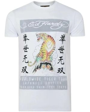 Ed Hardy T-Shirts - Azul