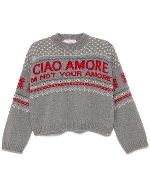 Giada Benincasa Round-Neck Knitwear - Gris