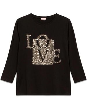 Oltre Long Sleeve Tops - Nero