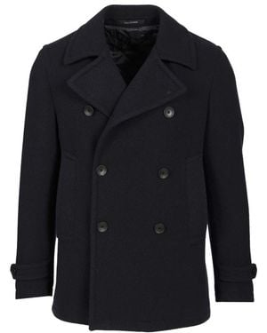 Tagliatore Double-Breasted Coats - Blue