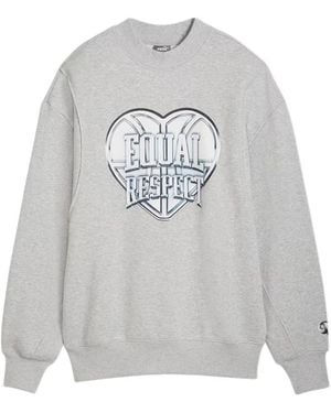 PUMA Felpa cherry on top grafica crew - Grigio