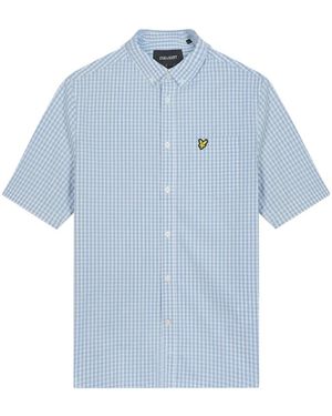 Lyle & Scott Short Sleeve Shirts - Blue