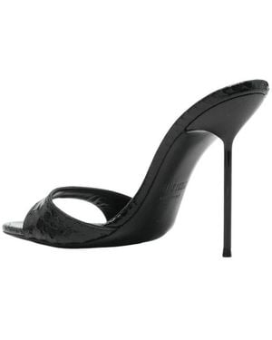 Paris Texas Schoenen ,Zwart ,Leer Px 836 Heeled Mule